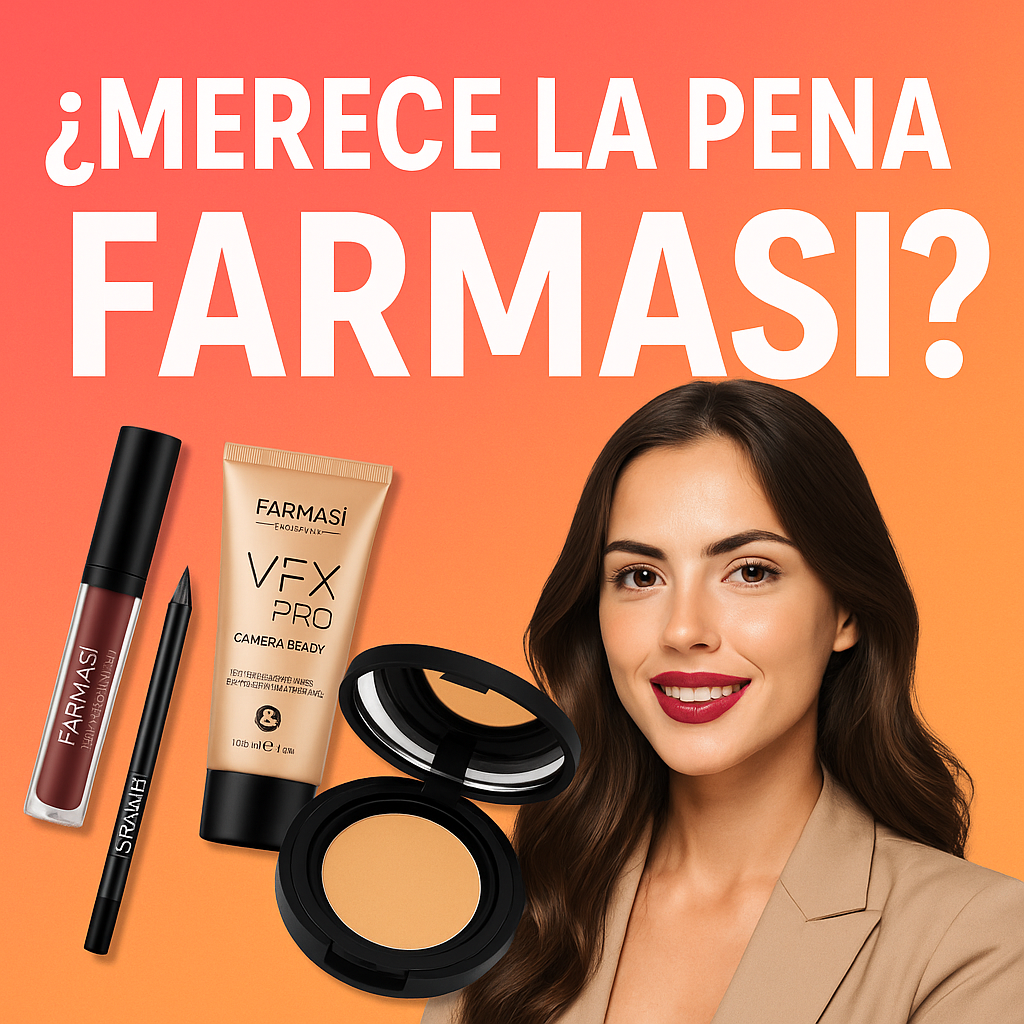 ¿Qué es farmasi y cómo funciona? 7 farmasi influencer sonriendo junto a productos de farmasi