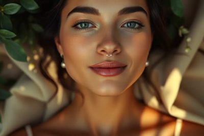 mujer segura de si misma con cara de satisfacción personal